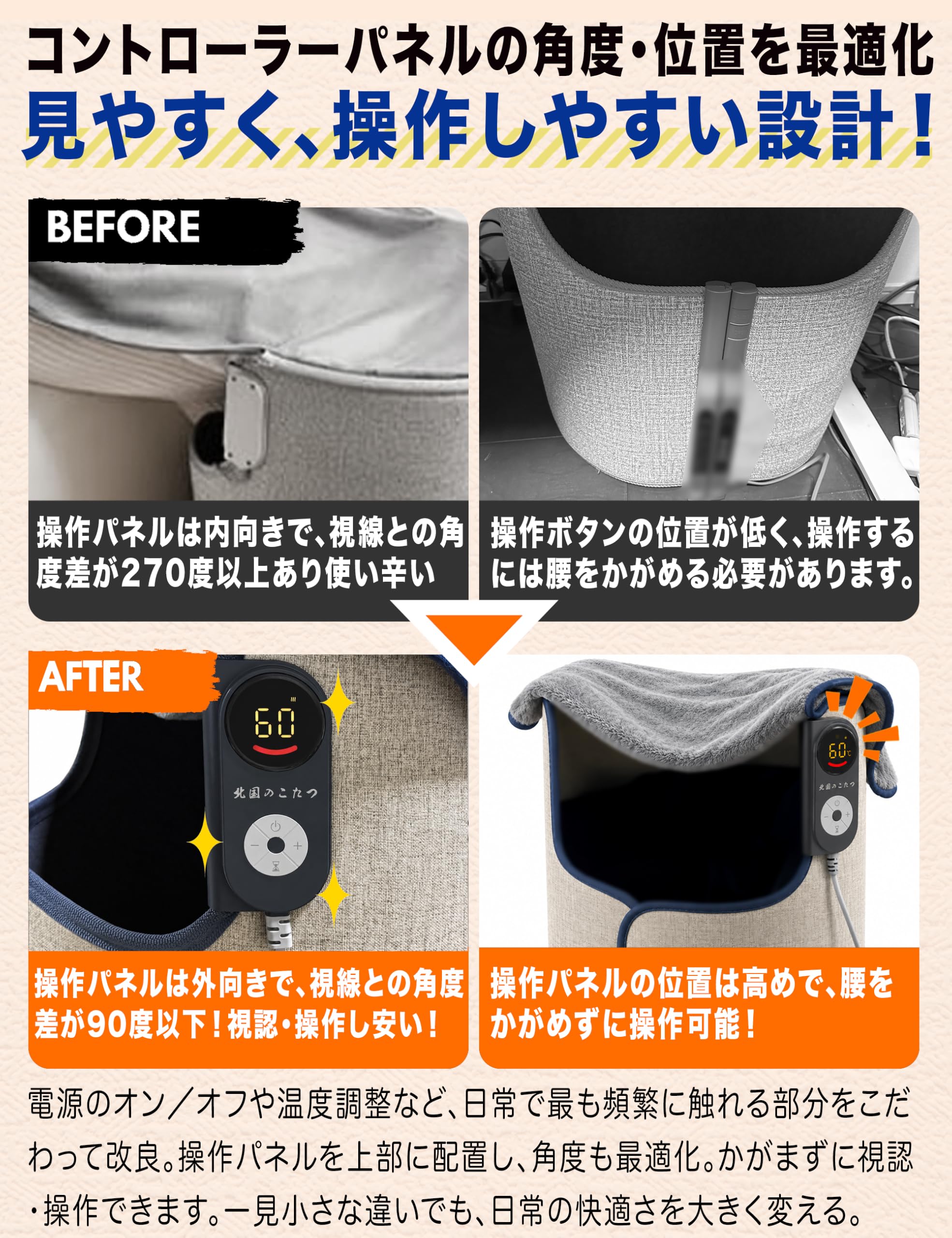 Amazon | パネルヒーター 北国のこたつ ラウンド型 2年品質保証 毛布が